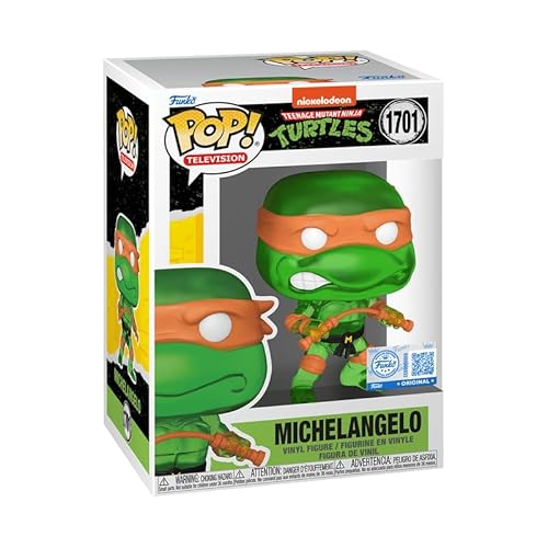 POP! Ninja Turtles Mutant 1701 Michelangelo Translucent Green (z osłoną z tworzywa sztucznego)