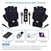Guantes Unisex con Calefacción USB Temperatura Ajustable Invierno Medio Dedos Más Cálidos...