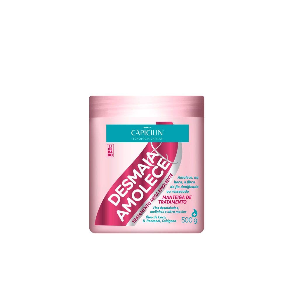 Linha Desmaia & Amolece Capicilin - Manteiga de Tratamento 500 Gr - (Capicilin Soft & Straight Collection - Treatment Butter Net 17.63 Oz)