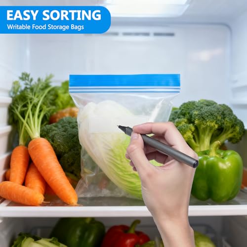 70 Stk Gefrierbeutel Wiederverwendbare Frischhaltebeutel mit Zipper,Gefriertüten mit Zipper,Sandwichbeutel Zip Lock Bags Aufbewahrungsbeutel für Gemüse Fleisch Lebensmittel Beutel(Klein/Mittel/Groß)
