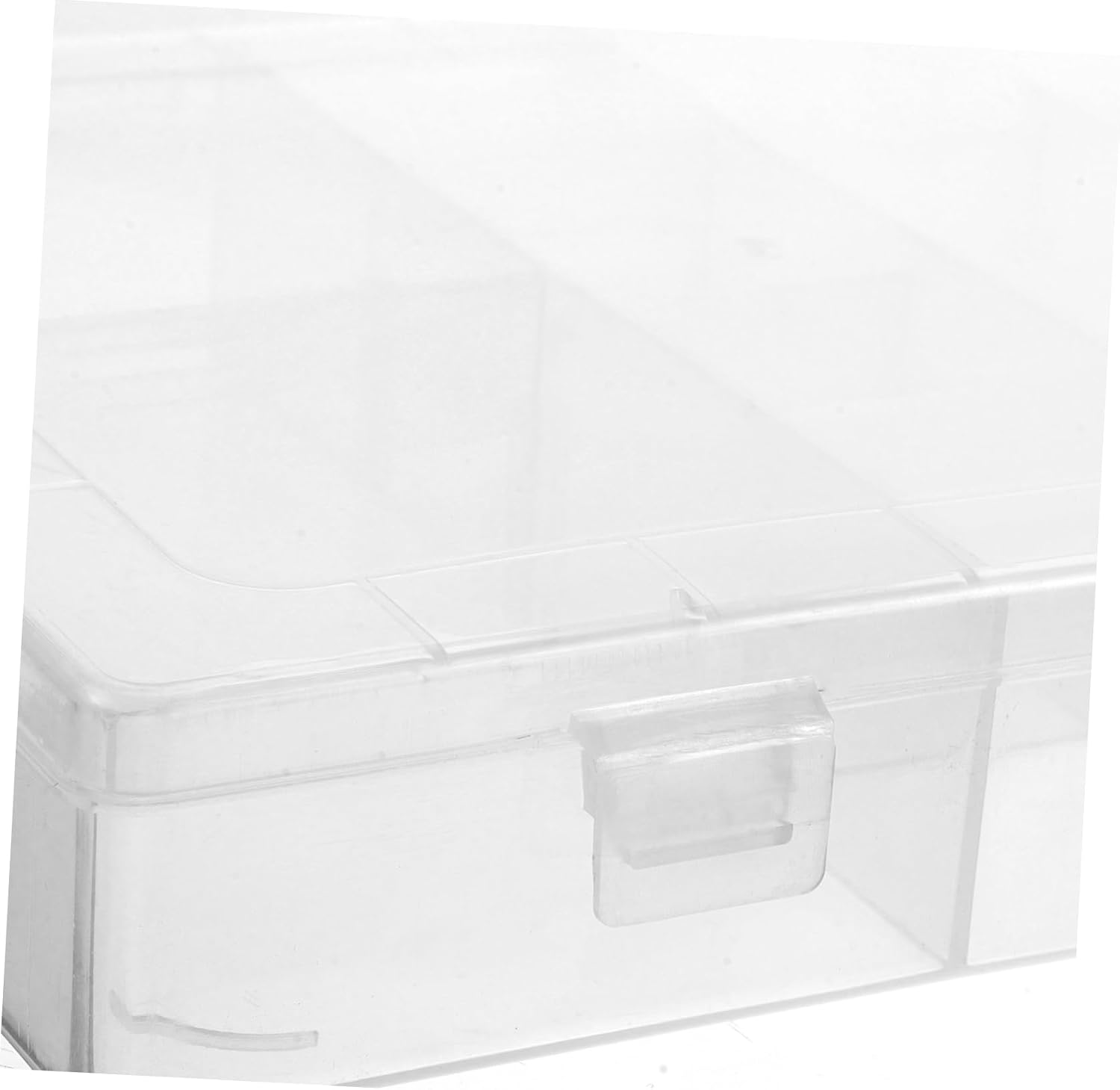 SAFIGLE Clear Plastic Organizer Box with Compartments Jewelry Storage Container Versatile for Beads Toys Tools and Crafts Removable for Easy Organization