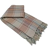 Olivia Rocco Recycled Picnic Blanket Check Stripe Design Super Soft Cosy Sofa Bed Camping Beach Garden Throw, 130x 150 cm