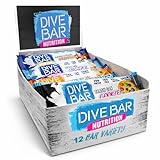 Dive Bar Nutrition Protein Bars | High Protein, High Fiber + 90mg Caffeine | High-Protein Energy Snack | 12 Count (Variety Pack)