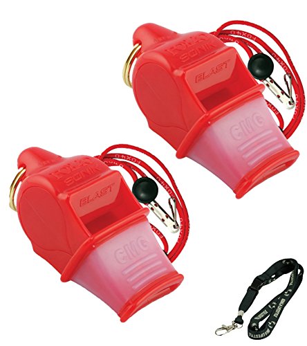 Fox 40 Sonik Blast CMG Loudest Pealess Outdoor, Emergency, Safety, Survival Whistle +