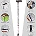 DMI Lightweight Aluminum Walking Cane with Derby-Top Handle, Floral