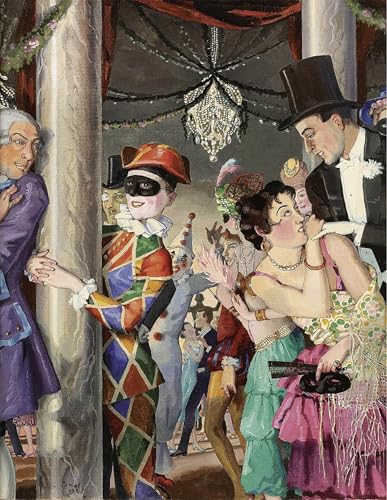 Tableau Mascarade Somov 60x90cm : sublimez un mur vide avec cette toile d'art