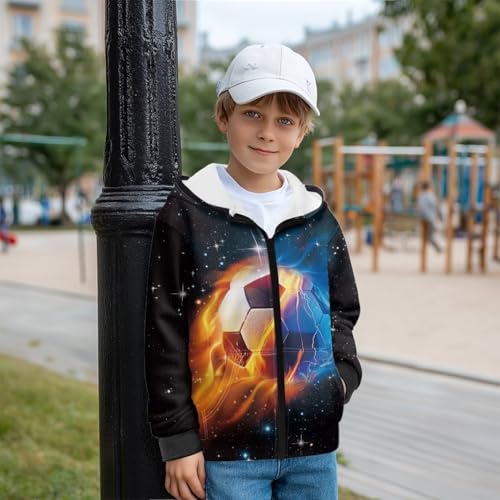 Kids Zip Up Hoodie Boys Girls Full Zipper Hooded Sweatshirt Youth Fleece Long Sleeve Fall Winter Outfits2