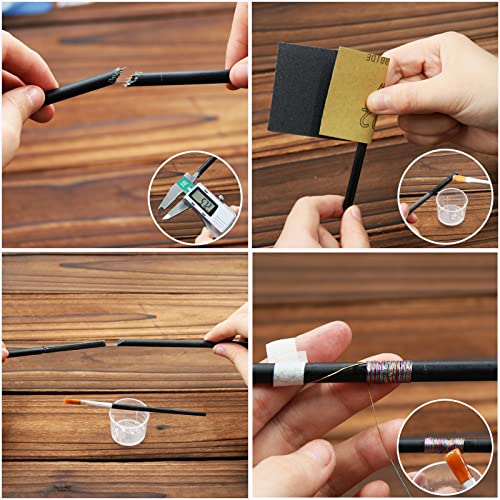 fishing rod repair kit complete with epoxy10pcs carbon fiber sticks pole building kit ab glue wrapping thread for saltwater freshwater spinning casting rod