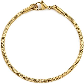 Bracelets For Womens Unisex Round Chain Bracelet - Slim & Versatile Hand Accessory Men And Women-yellow