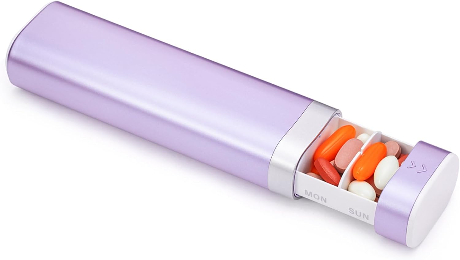 COLORWING Travel Weekly Pill Organizer, Colorwing Stylish Pretty Pill Box 7 Day, Cute Daily Pill