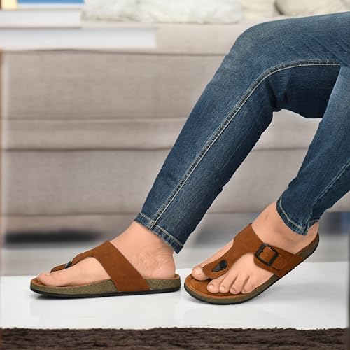 Image of HEALTH FIT Comfortable & LightWeight | Fashionable & Everyday Stylish & Durable Design Slip-on Style Flip Flops for Gents HF3078