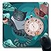 Produktbild Jamron Mousepad OblongCheshire Vintage Flasche Elixier Objekte auf Wonderland Cup Gemälde Fantasy Tiere Wildlife Smile Rutschfeste Gummi Mauspad Büro Computer Laptop Spiele Mat.-Nr.