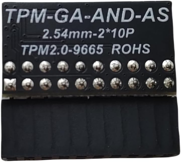 TPM 2.0 Encryption Security Module with 20-1 pin Compatible with Windows 11 for GIGABYTE Motherboard/ASUS Motherboard