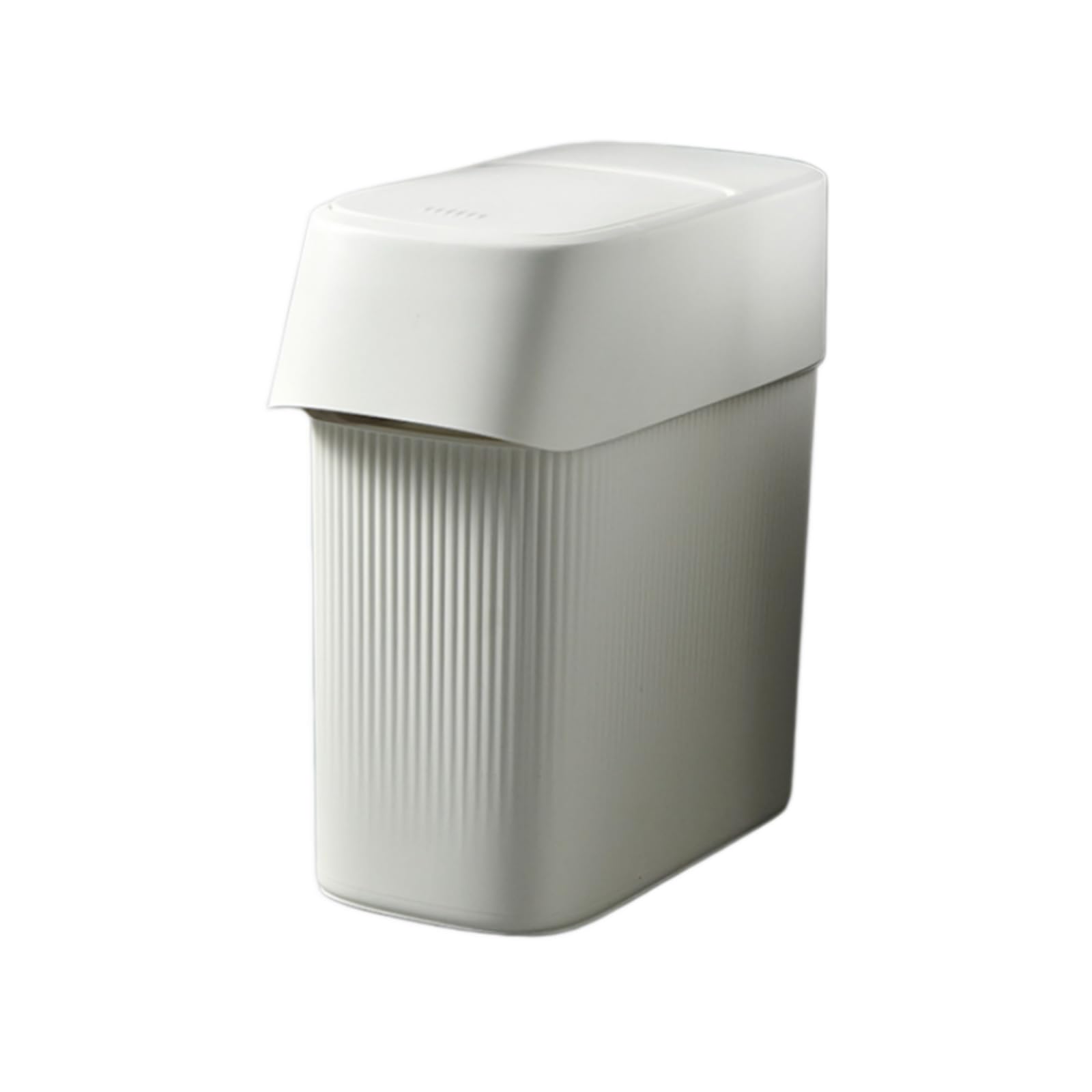 Poubelle de salle de bain 11 L compacte avec couvercle à pression - 3
