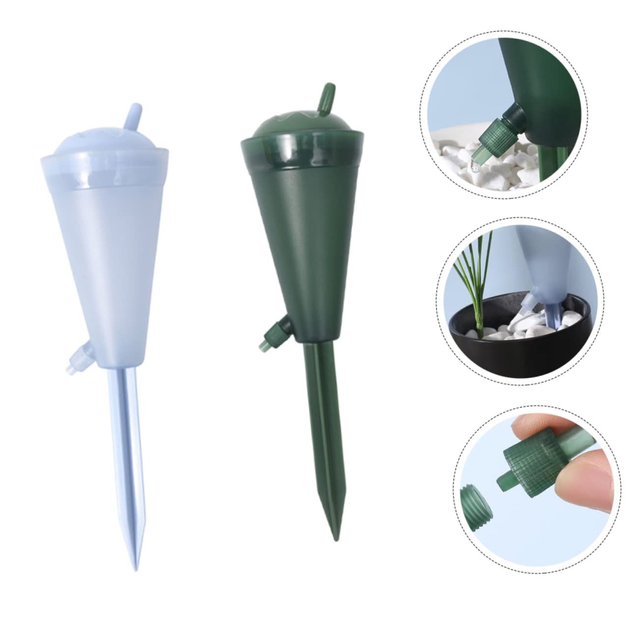 Abaodam 2 Set Dispositivo Irrigazionper Piante Piccole Annaffiatura Regolabili per Piante per Giardinaggio E Ufficio 2 Pezzi*2