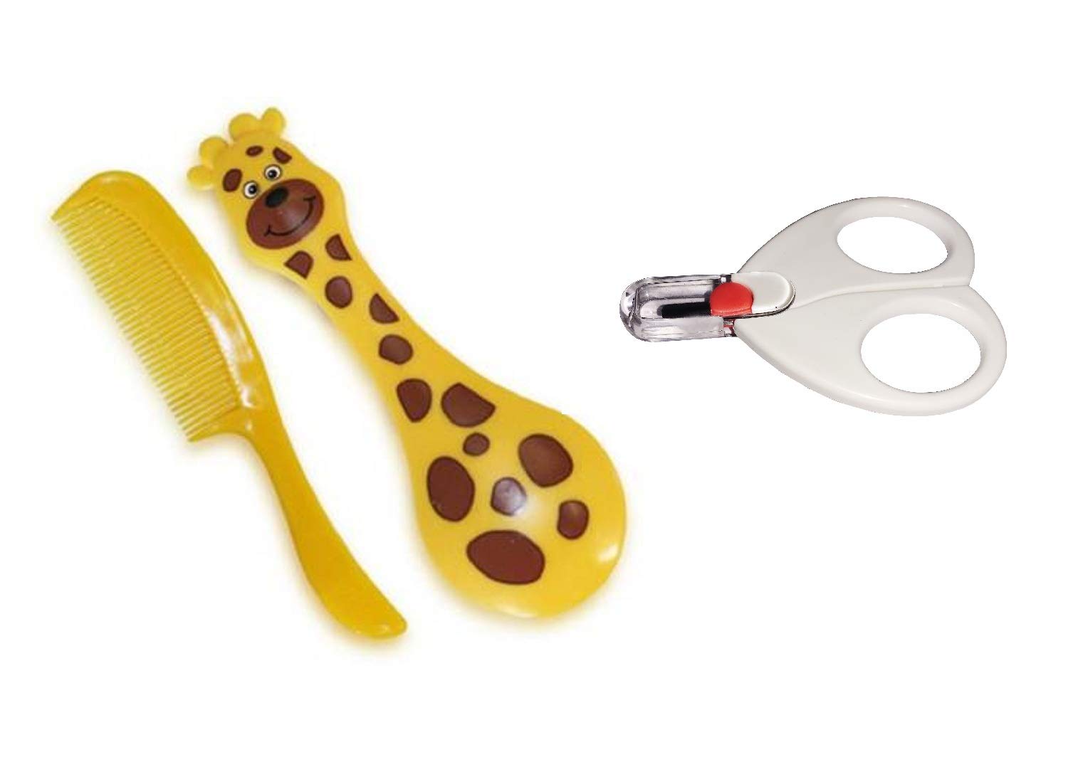 Toys Factory Comb and Brush Set and Baby Safety Scissor with Circular Cutter Head (Pack of 2) Combo Set 02-image-42