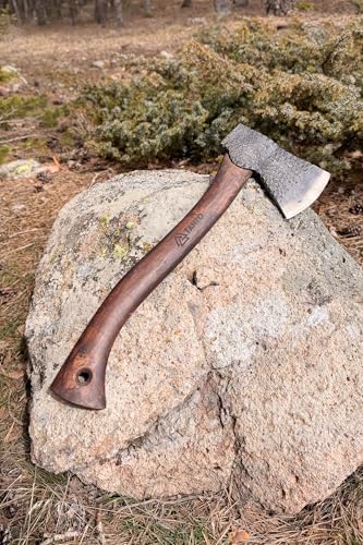 El Yapımı Huginn Kamp Baltası – ST60 Çelik, 930 g Balta Kafası, 45 cm Gürgen Saplı, Deri Kılıflı Bushcraft ve Outdoor Balta | Tanto Bushcraft - Görsel 3