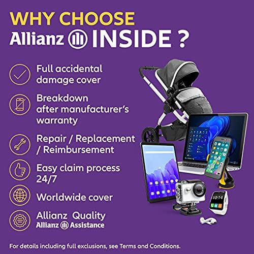 Allianz Inside, 2 year Accidental Damage and Breakdown cover Cover for Bicycles from £100,00 to £149,99