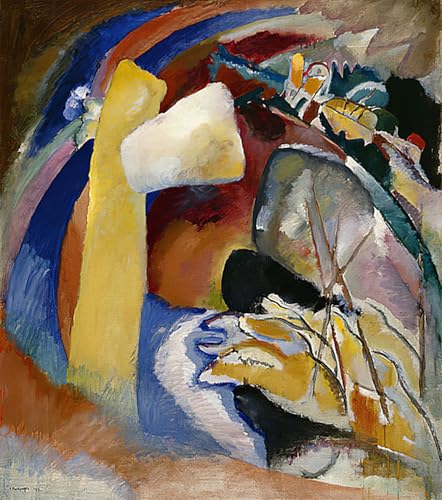 Affiche Toile Portrait de Kandinsky - Impression d'Art Émouvante 60x90cm pour Décoration Murale