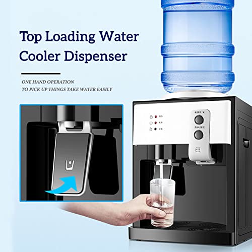 Piojnyen Hot And Cold Water Dispenser, Top Loading Water Cooler Dispenser 5 Gallon Countertop Water Cooler Dispenser, 3 Temperature Settings, Water Dispenser For 3 To 5 Gallon Bottles #TOP3