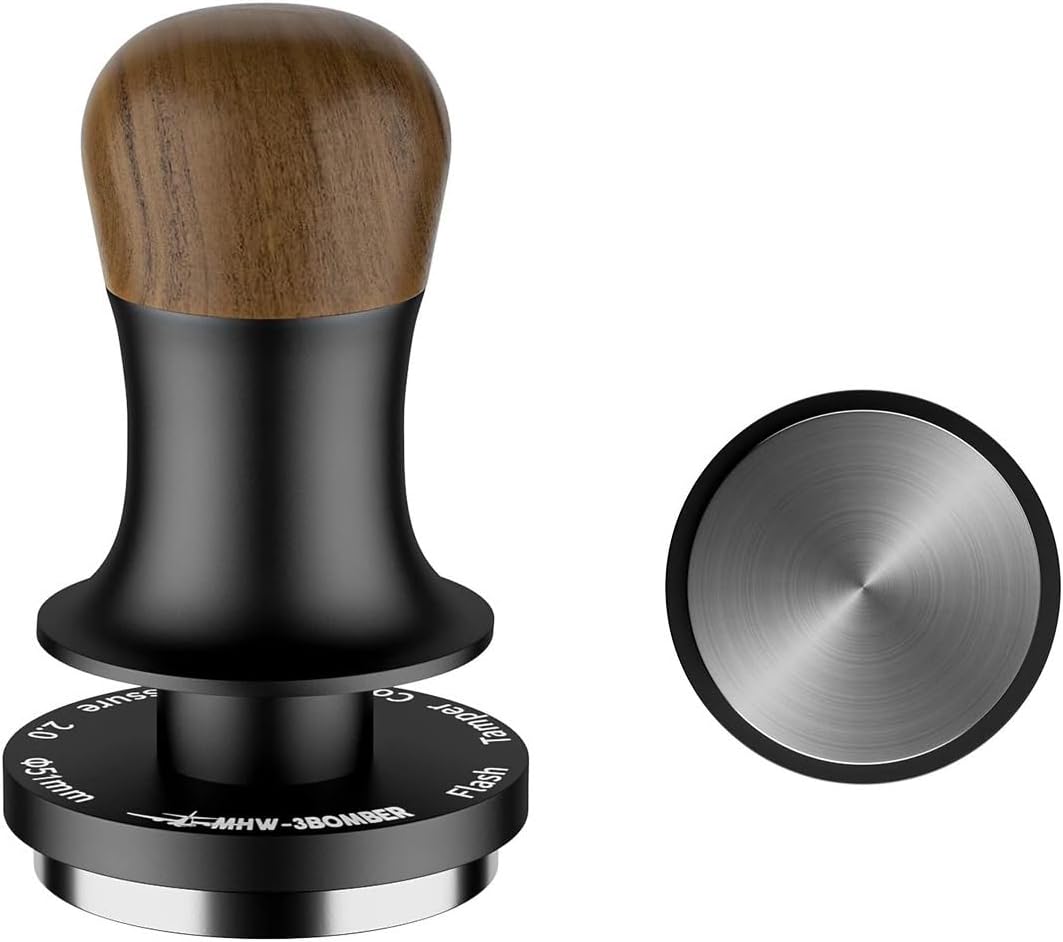 Espresso Coffee Tamper With 3 Spring Loaded Calibration, 30lbs Hand Tamper With Sound Feedback(58mm,Thread Base)