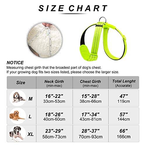 Pzrlit Led Light Up Dog Vest Harness Rechargeable, Soft Padded, Adjustable & Reflective Lighted Dog Harness Waterproof, Glow Dark Dog Light Harness For Camping Night Safety Walking, Large Green #TOP4