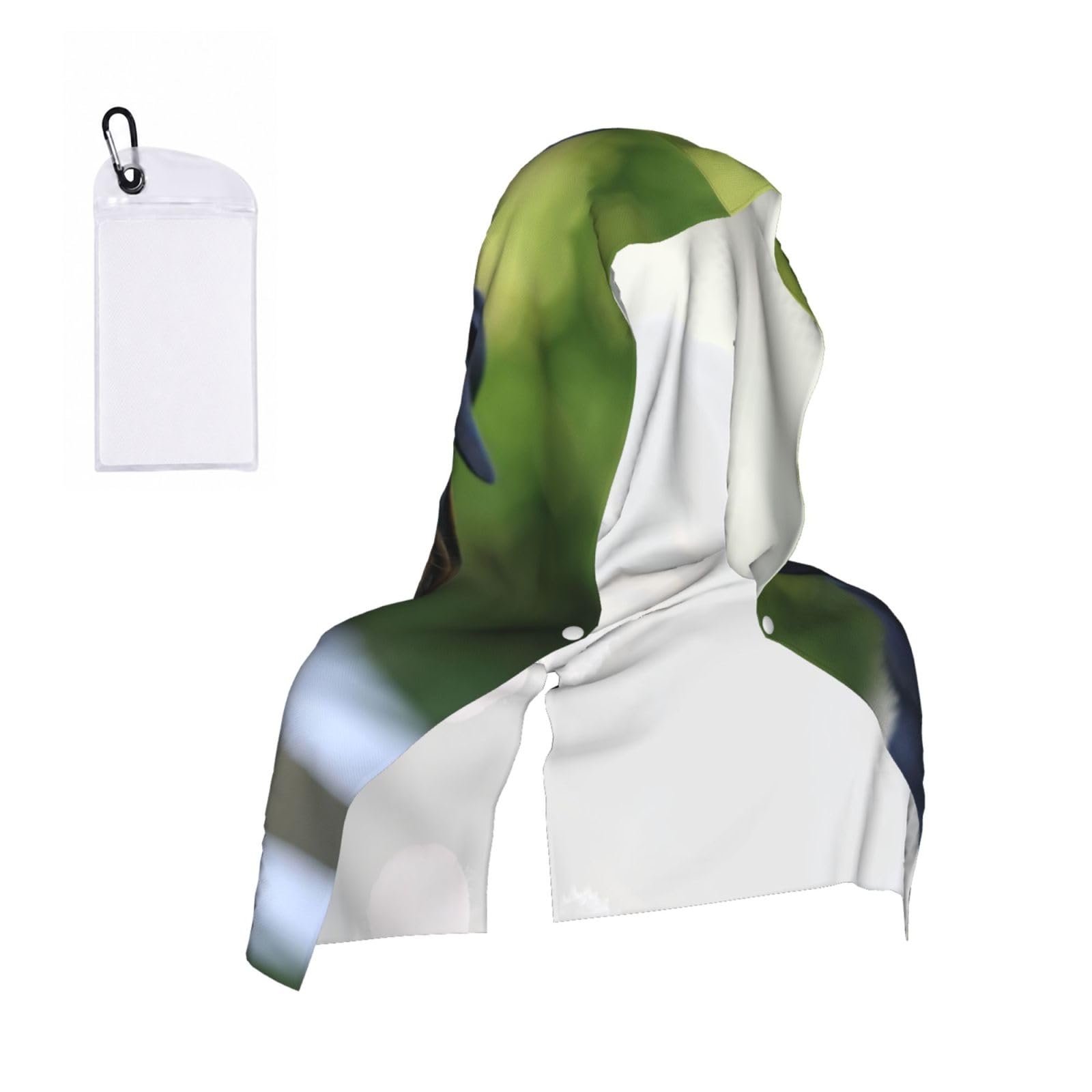 DUWAA Rottweiler Wallpaper Print Cooling Hooded Sports Towel, 30×60cm Quick Drying Summer Cool Head Wrap For Neck And Face