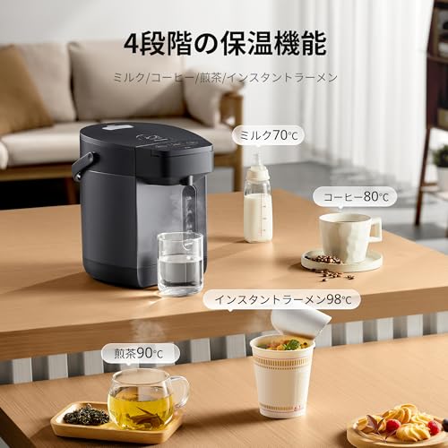 COMFEE' 電気ポット 2.2L マイコン式 インディゴグレー
