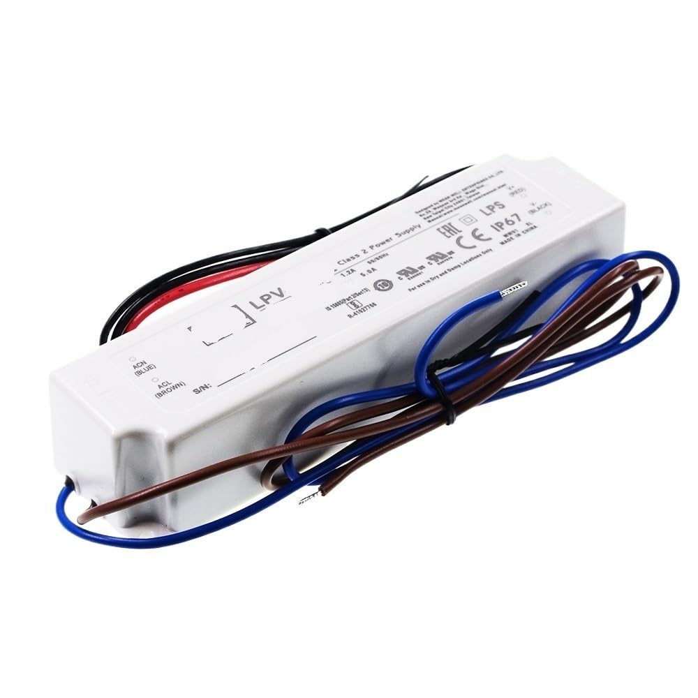 Driver LED IP67 24V LPV-35-24 pour éclairage extérieur de terrasse