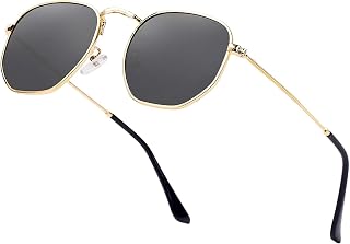 CREEK Unisex Full Rim Hexagonal Branded Latest and Stylish Sunglasses | 100% UV Protected | Men & Women | Medium | CH S114... Price In India