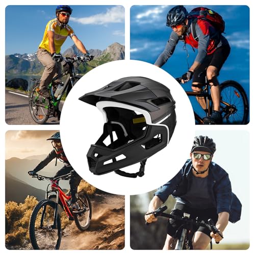 Bicicleta de montaña integral casco con forro y visera ajustable 5
