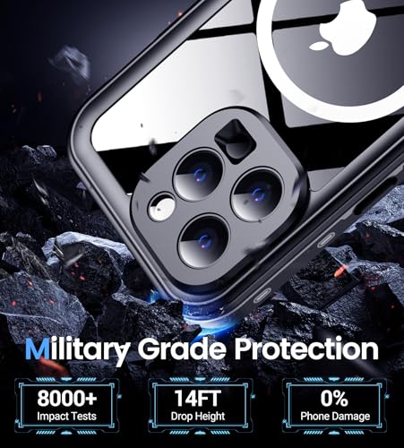 Coque iPhone 15 Pro Max intégrale 360 étanche IP68 noir - 4