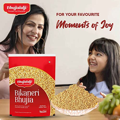 Image of Bhujialalji Aloo and Bikaneri bhujia (Combo pack of 2) 2kg | Rajasthani Namkeen | indian Spices | Indian Tea Time Fresh & Mixture | Ready to eat | Crsipy & Light snacks