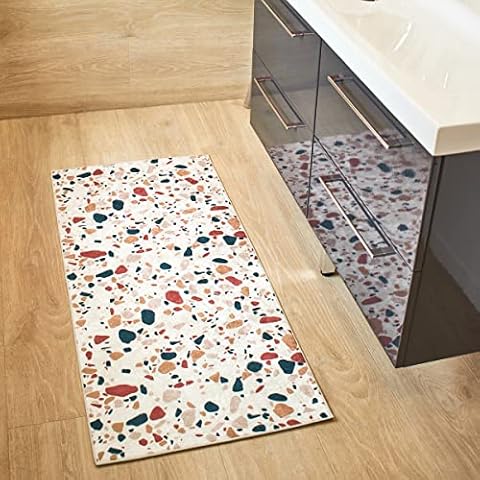 Alfombra de cocina lavable a máquina, felpa, muy suave, antideslizante Cover