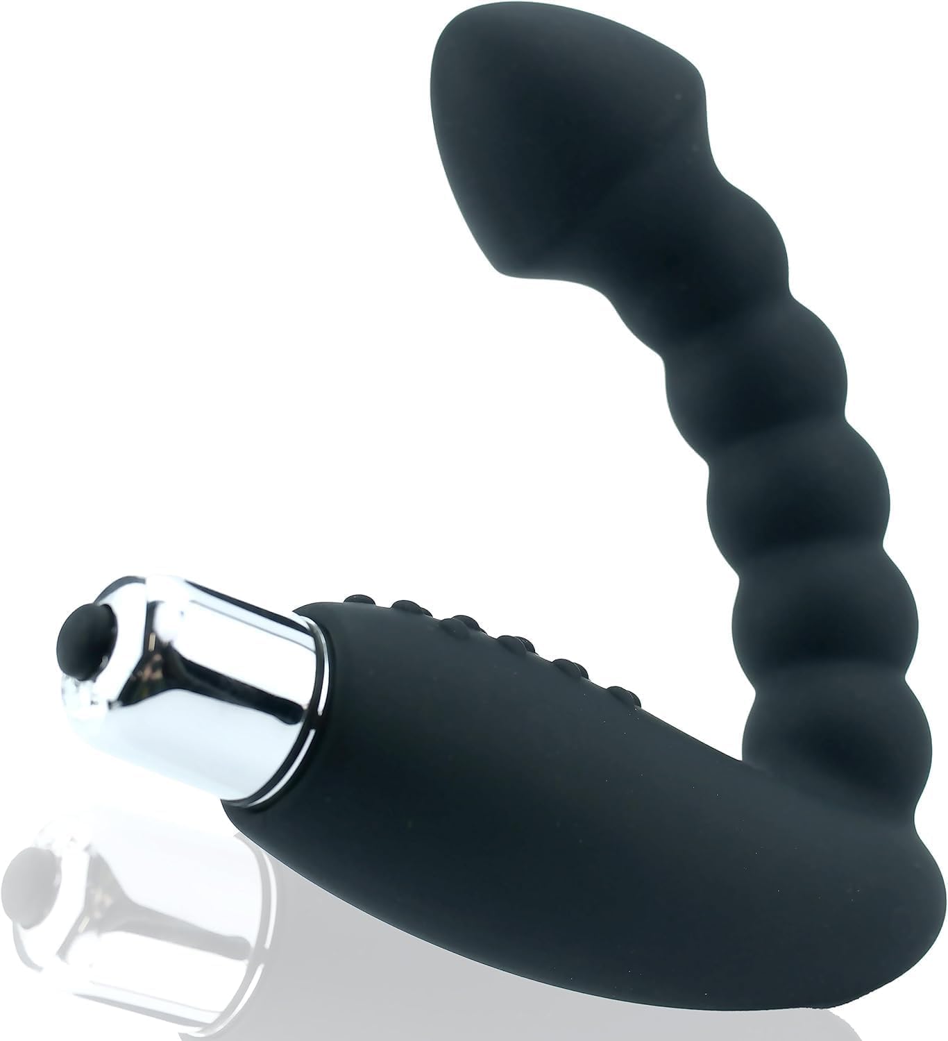 Vibratore prostatico FOPS nero in silicone – Vibratore anale con forte stimolazione prostatica per uomini profondità di inserimento 10 cm | Plug anale prostatico A11-9