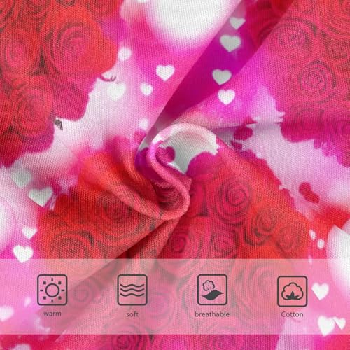 Designer Girls Underwear Toddlers 2t Cotton Panties for Girl Heart Red Roses Pink Briefs Kids Undies3