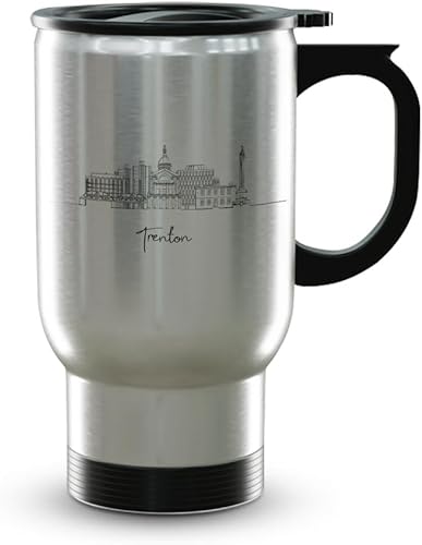 Vista 408 de TJ Originals - Taza de café Boston Massachusetts, regalo de taza de café de recuerdo de viaje turístico, taza de cerámica Skyline de 11 oz, taza
