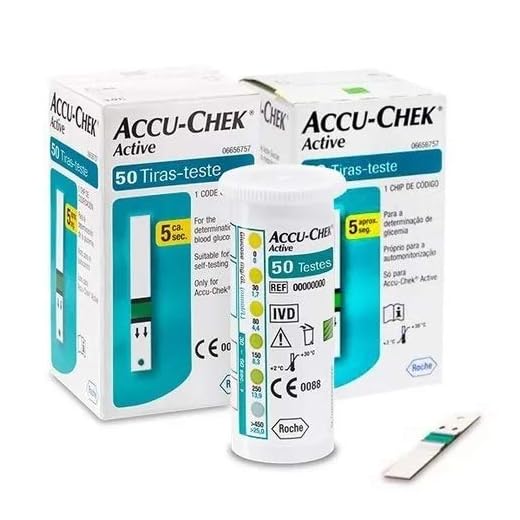 Kit 2 Caixas De Tiras Accu-chek Active - 100 Tiras -