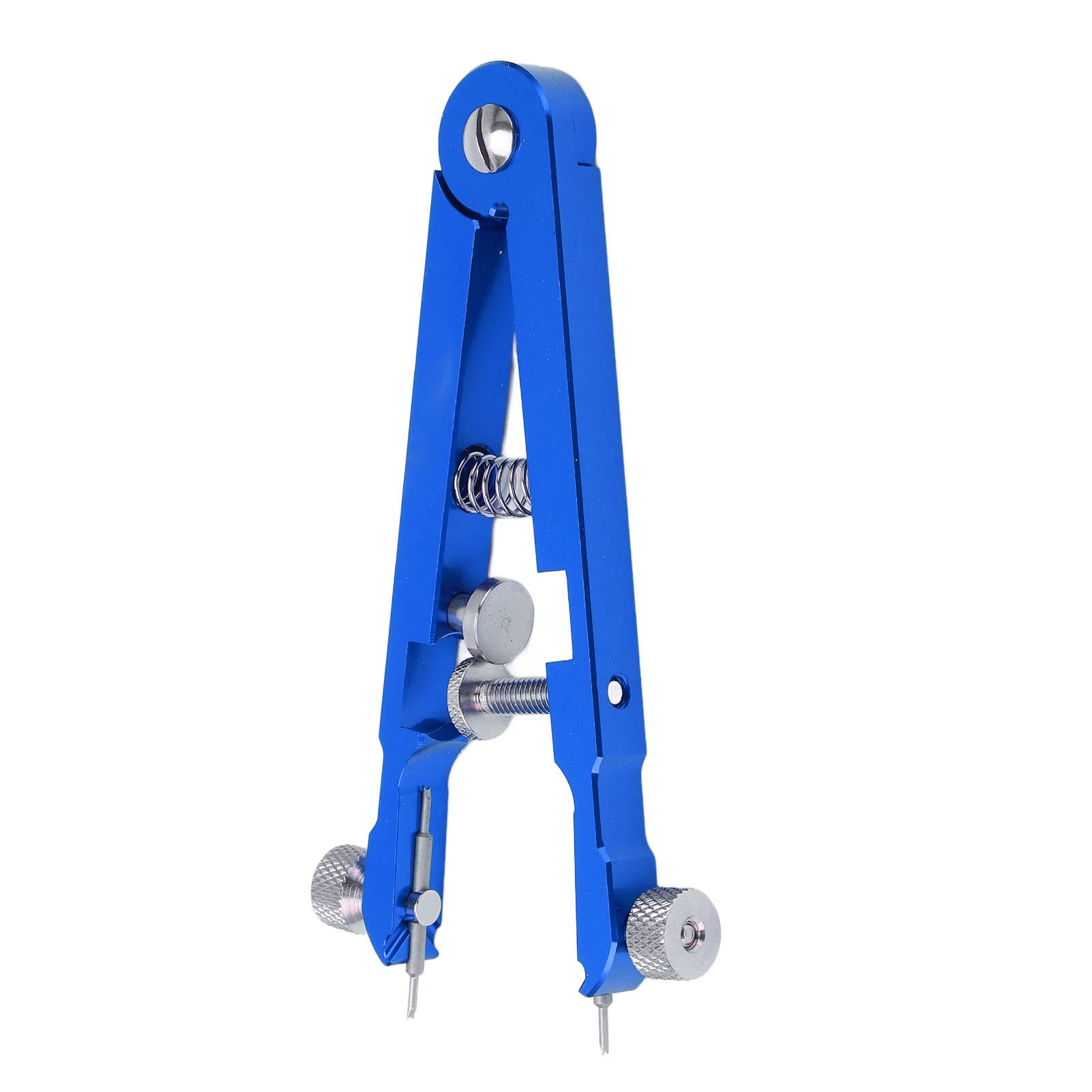 Cocoarm Pince à Barre à Ressort de Montre Pince à Barre à Ressort en Alliage d'aluminium avec 6 Broches de Pointe Outil de Retrait de Bracelet de Montre en Forme de V pour Les Horlogers Réparateurs