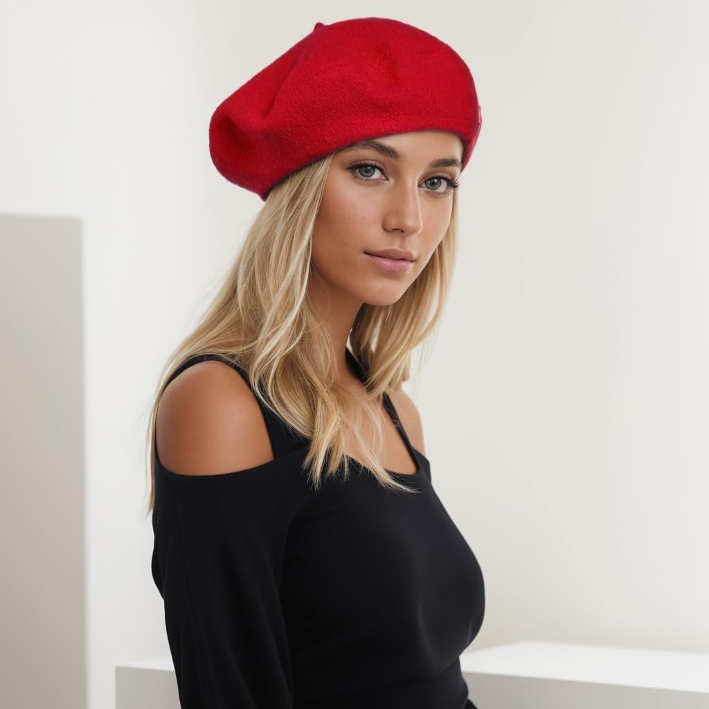 Women's Beret Hats – Chic French Berets for Women, Premium Wool Beret – A Classic Wardrobe Addition for Stylish Women image 3