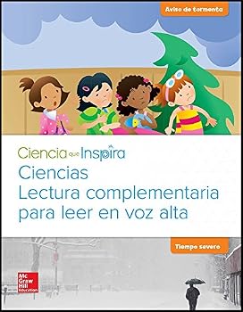 Spiral-bound Ciencia Que Inspira, Grado K, Lectura En Voz Alta, Aviso de Tormenta [Spanish] Book