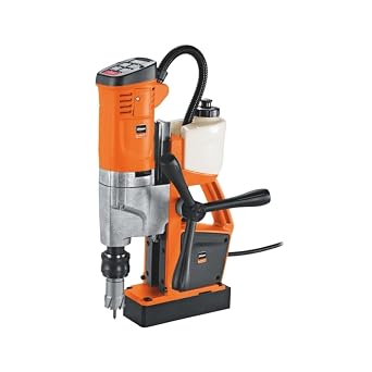 Fein 1,100W Universal Magnetic Core Drill with Motion Sensor and Integrated Coolant Tank - 1-3/8" HSS Cutter Max. Diameter, 2" Cutter Drilling Depth - JMU 404 M - 72705861120