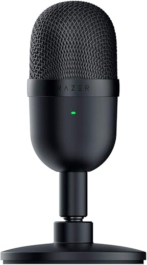 Razer Seiren Mini – Ultra-Compact Condenser Unidirectional Microphone – Black – RZ19-03450100-R3M1
