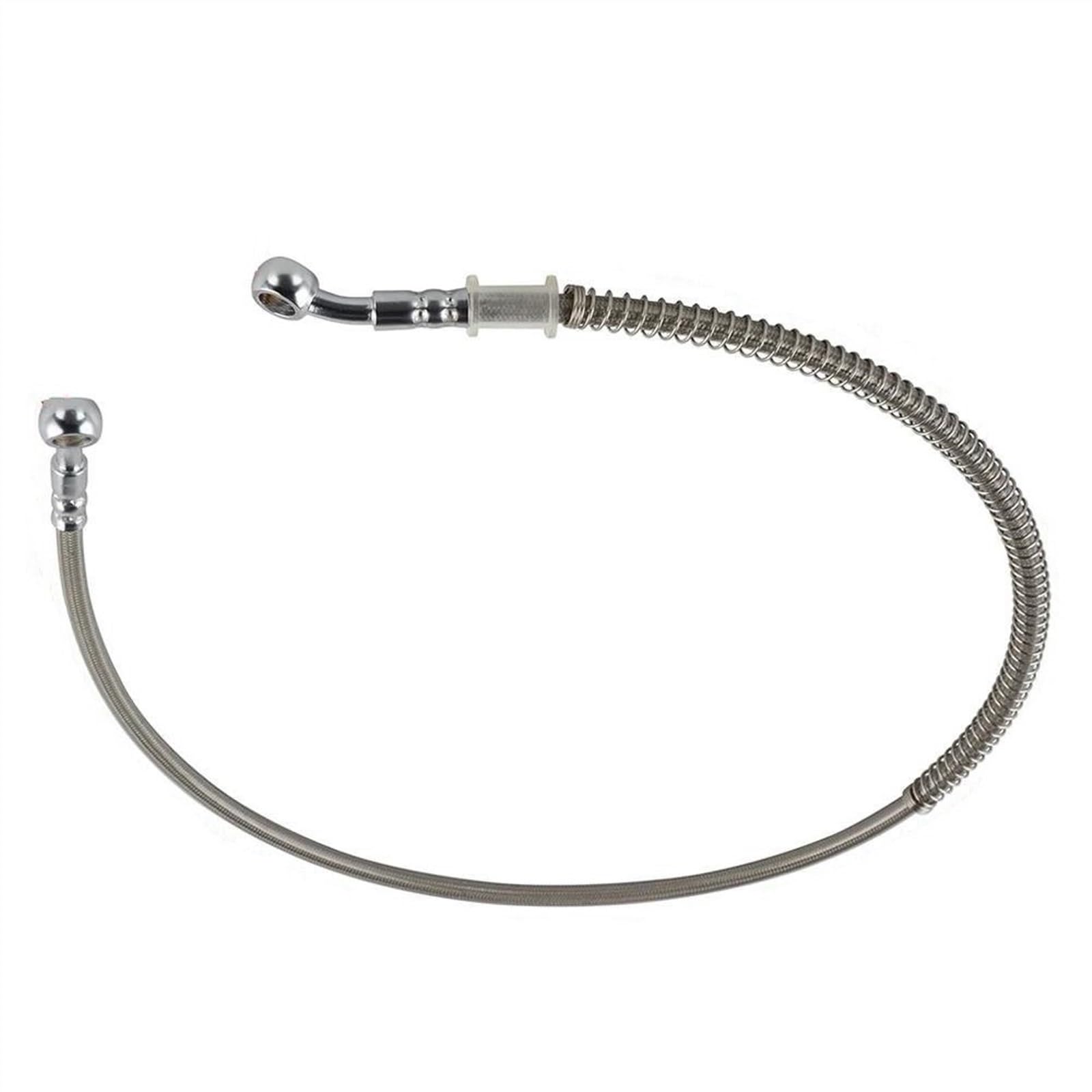 Ksxzw Silver Motorbike Part 85Cm Motorcycle Hydraulic Brake Oil Hose Universal Motorbike Accessories