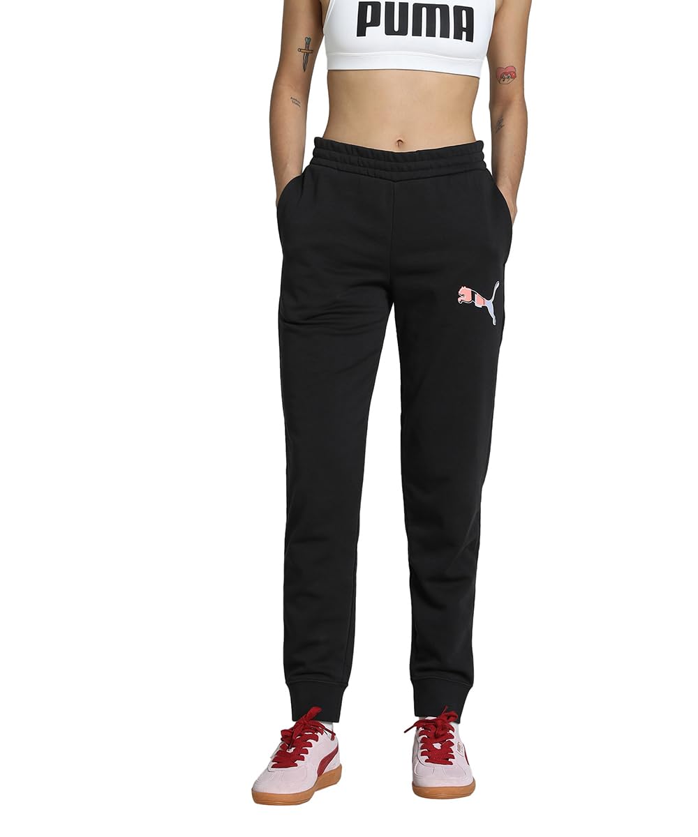 PUMA ESS Logo LAB Pants TR Light Gray Heather