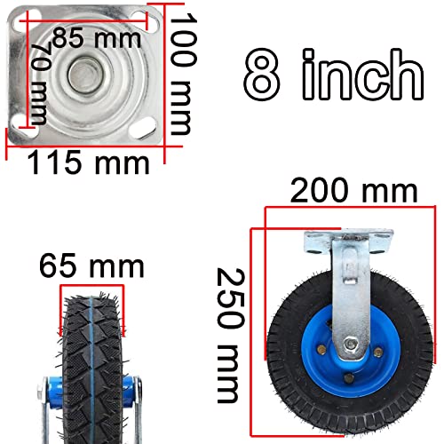 Roulettes pivotantes en acier inoxydable robustes et durables pour lit - 3