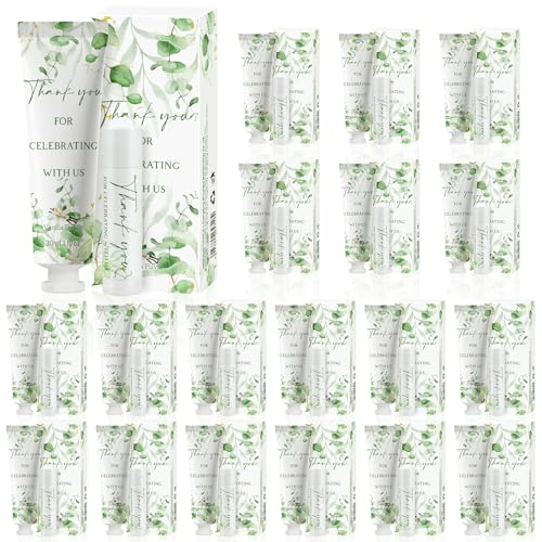 30 Sets Moisturizing Hand Cream Lip Balm Gift Kit for