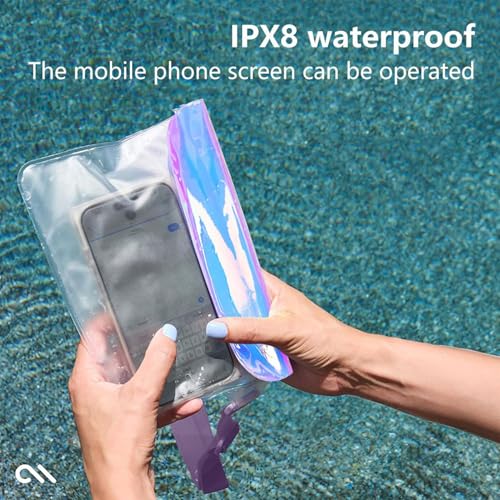 Pochette étanche pour téléphone portable protégeant de l'eau et du sable