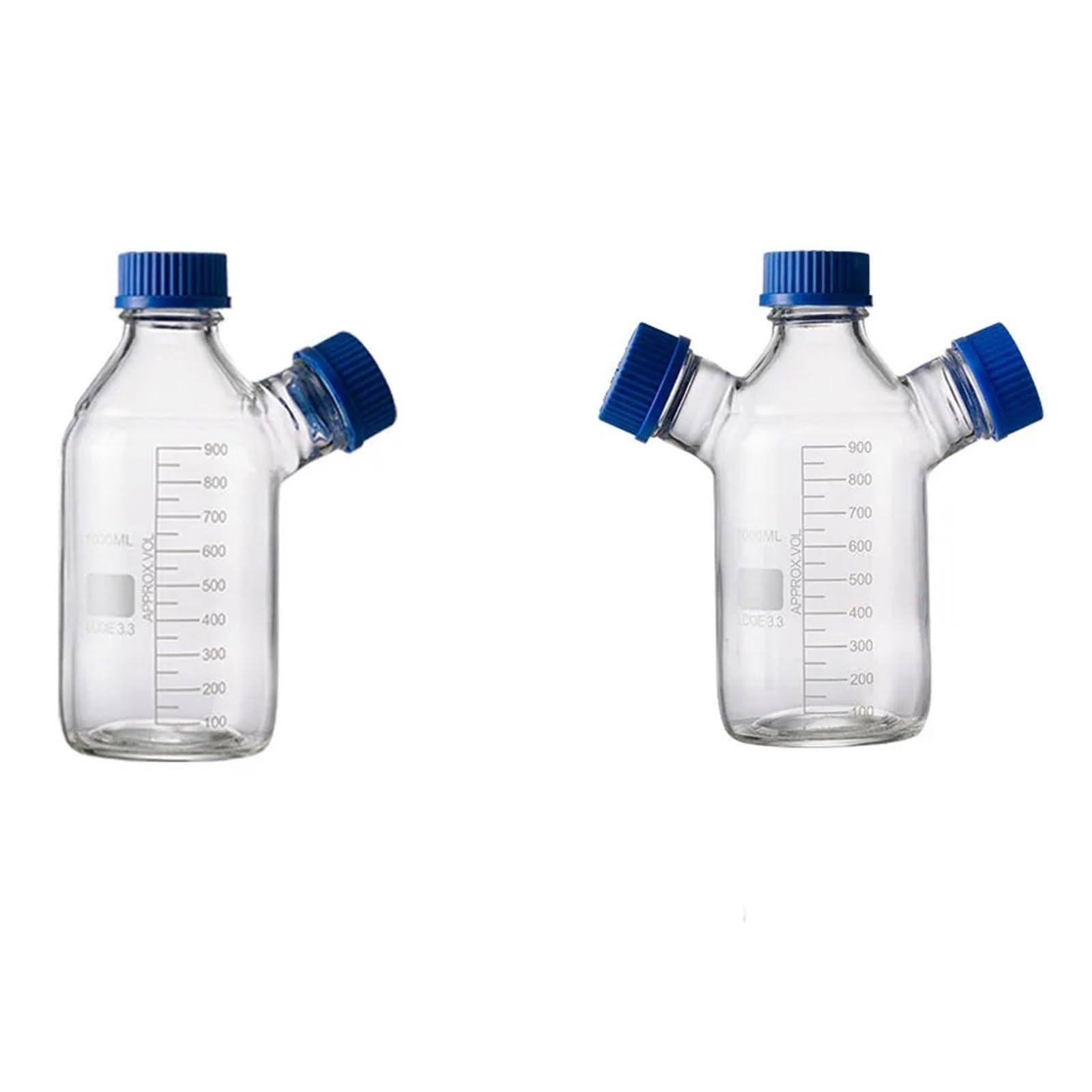 Zwei-/Drei-/Vierhals-Mobile-Phase-Vials for die HPLC-Flüssigkeitschromatographie(Three-necked2000ml)