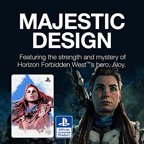 Seagate Horizon Forbidden West Limited Edition Game Drive For Playstation Consoles 2Tb External Hard Drive - Usb 3.2 Gen1, Officially-Licensed (Stlm2000100) #TOP2